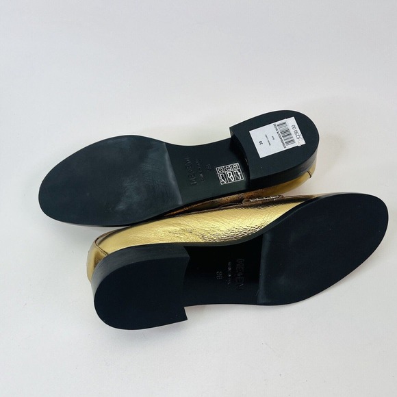ME+EM Metallic Loafers Gold Women's Size EU38‎ / US7 Italy - Picture 7 of 9
